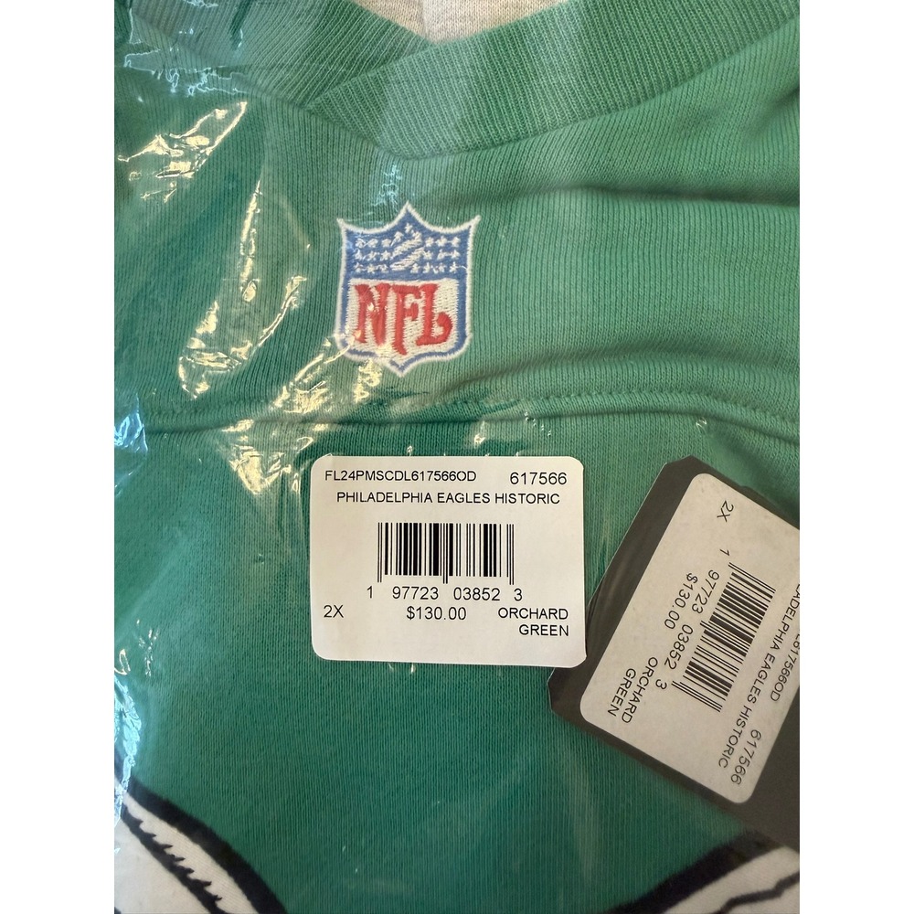 Men's Green Philadelphia Eagles Pullover Hoodie by 47 - Picture 5 of 5